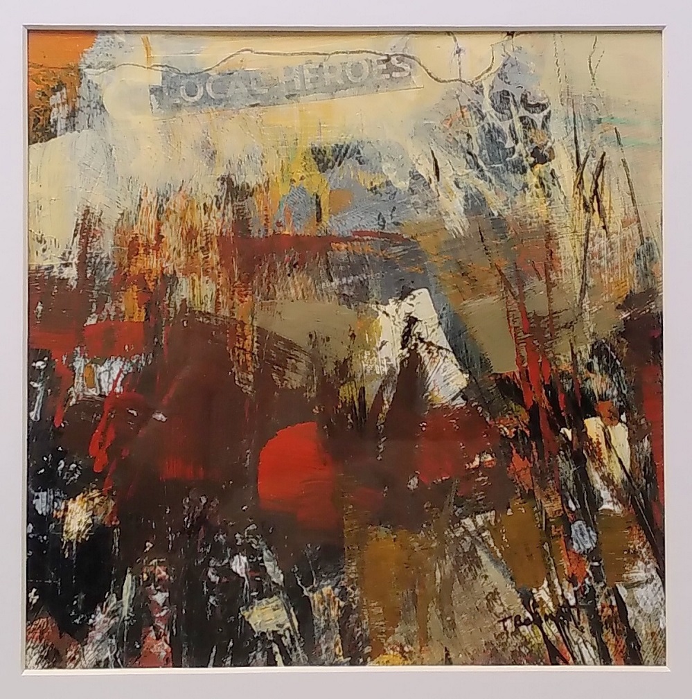 Mixed Media Painting by Trish Bennett titled Fires Glow