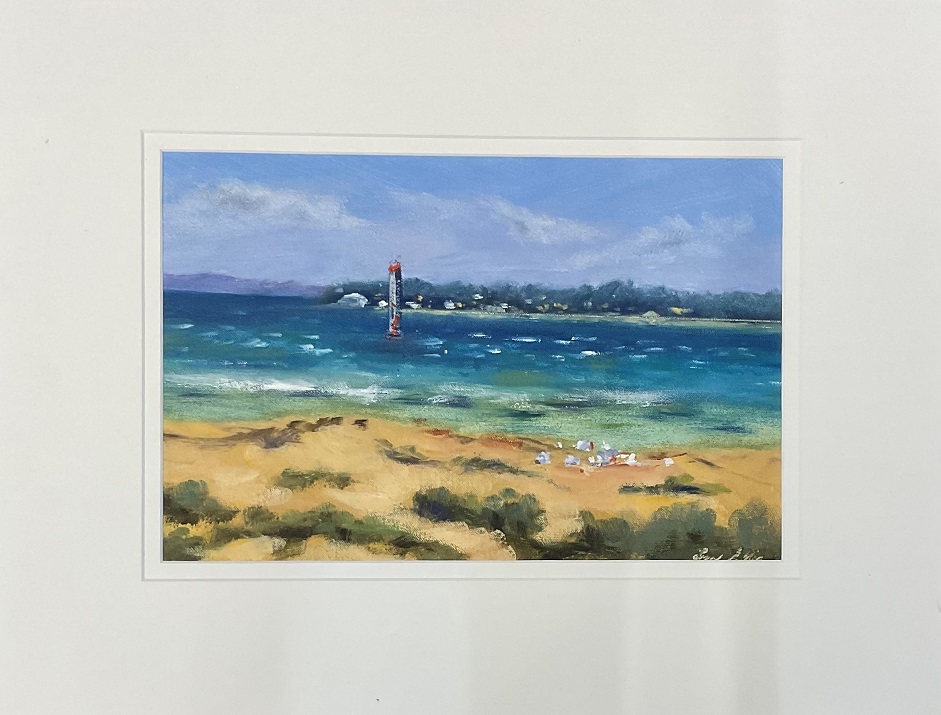 Oil Painting by Lyn Ellis titled Choppy Sea, Queenscliff