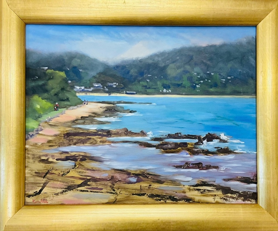Oil Painting by Lyn Ellis titled Sunny Morning at Lorne