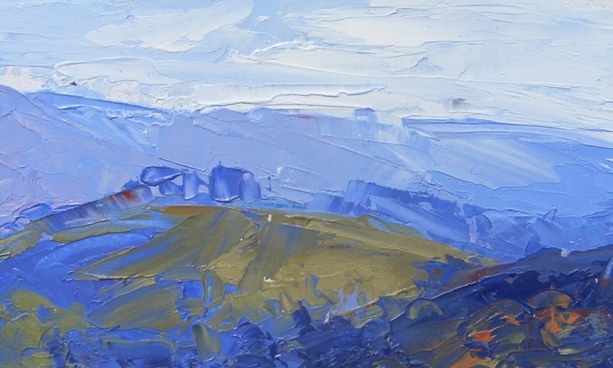 Oil Painting by Trish Bennett titled On Top of the World