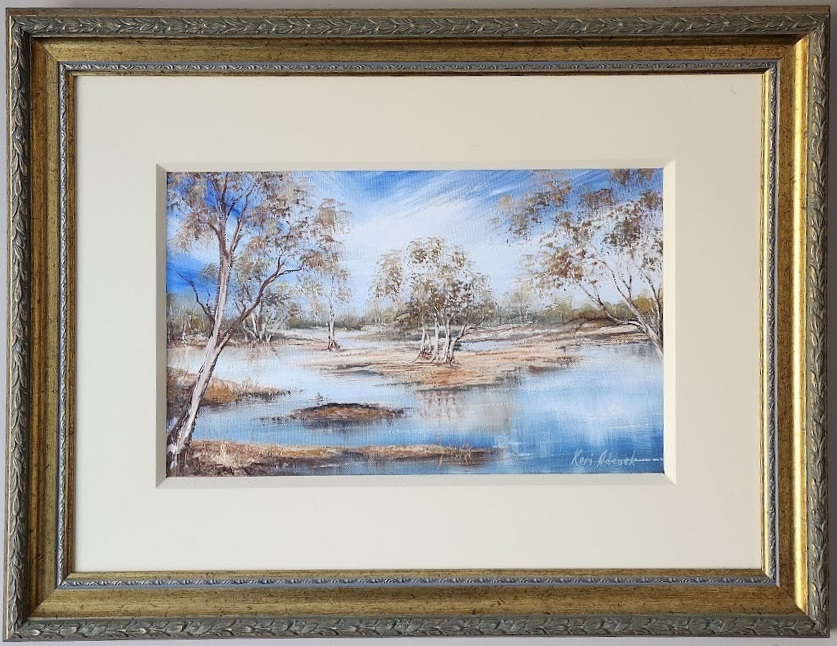 Oil Painting by Keri Adcock titled Hann River Crossing