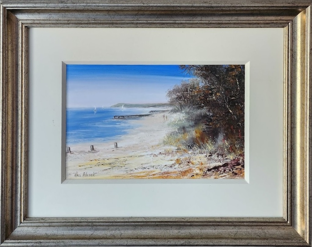 Oil Painting by Keri Adcock titled Rye Beach