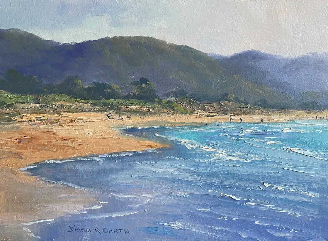 Oil Painting by Diana Garth titled Sunday at Crescent Head