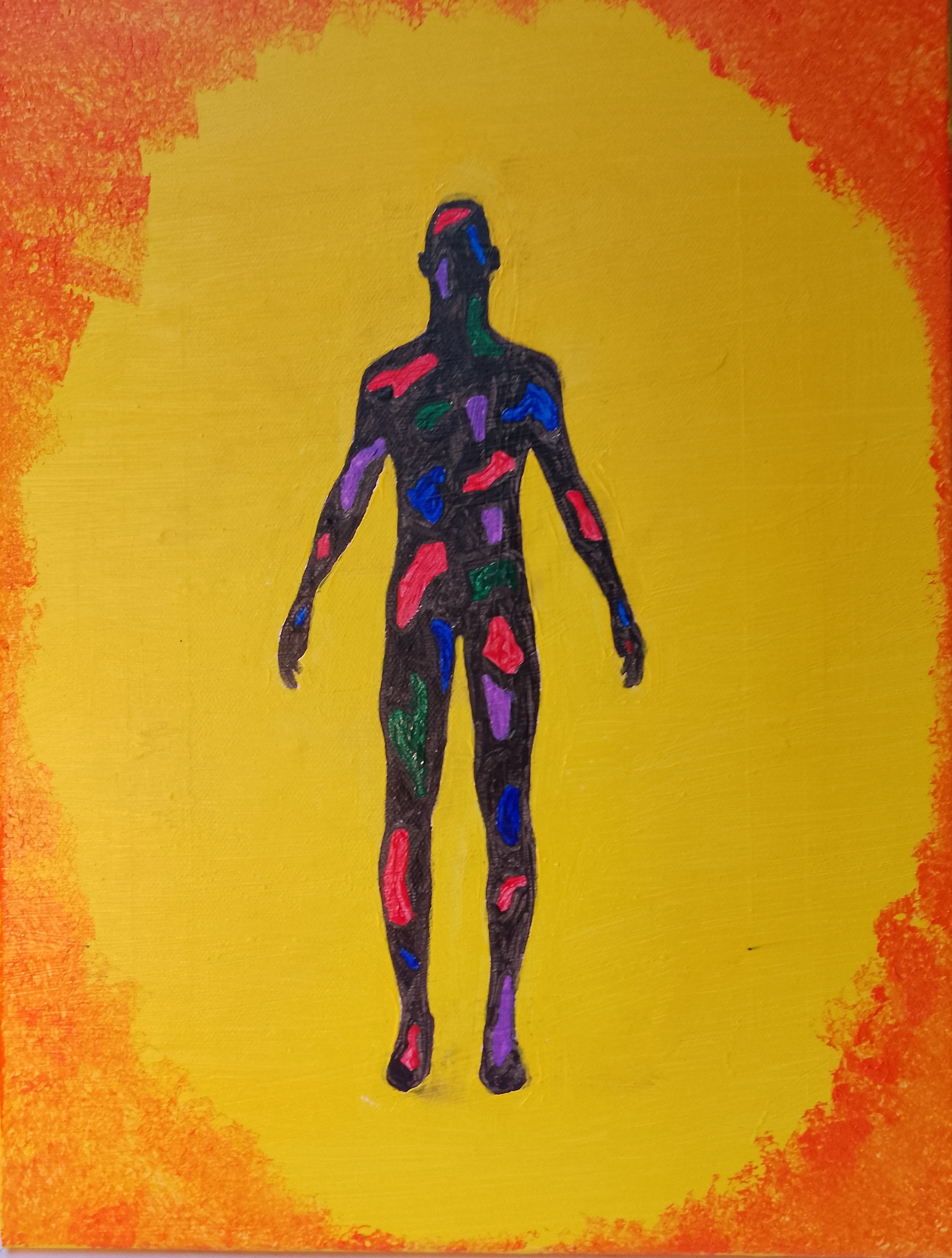 Acrylic Painting by Martin Guinness titled Bringer of Joy and Happiness