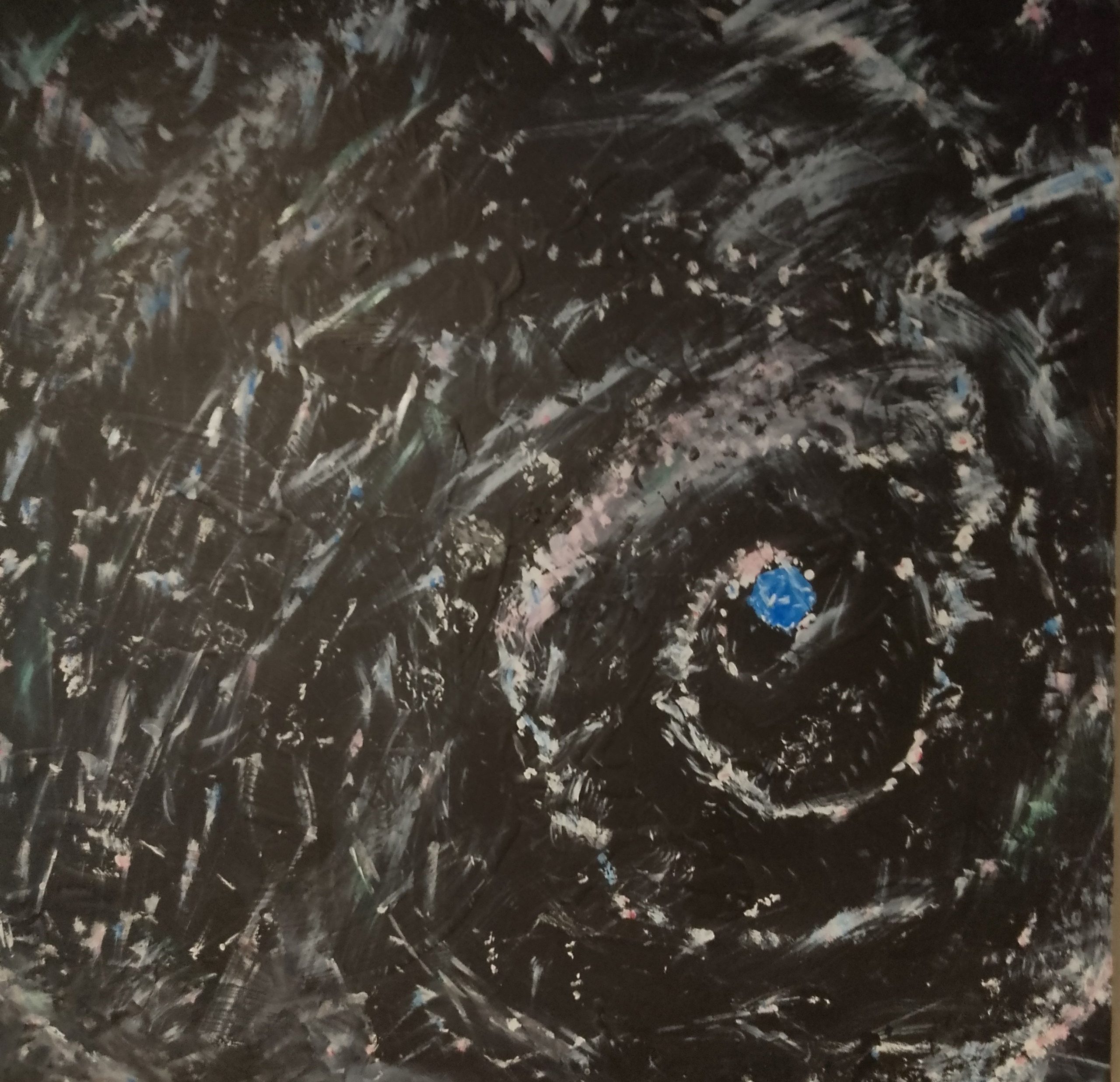 Acrylic Painting by Martin Guinness titled Galaxy M74