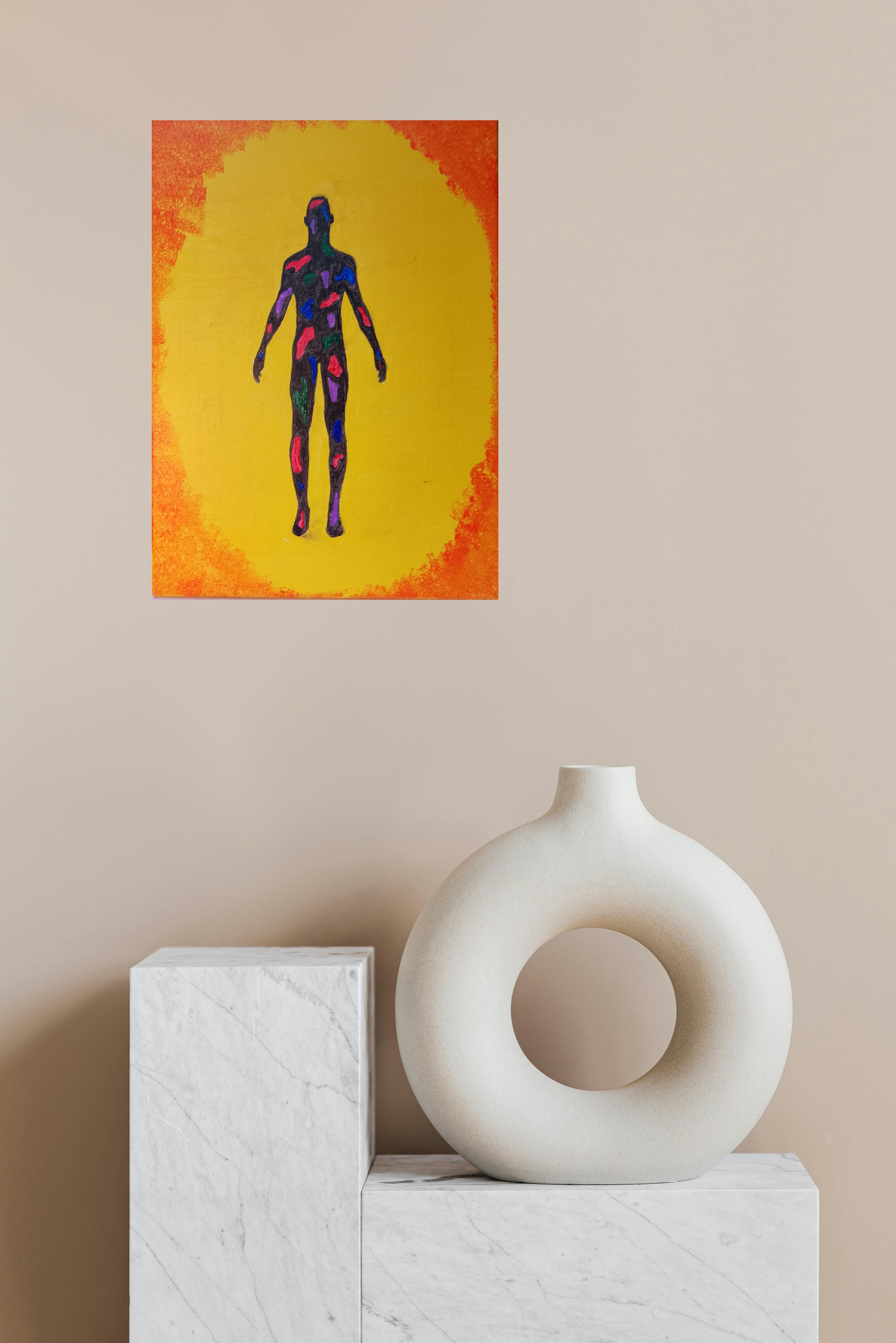 Acrylic Painting by Martin Guinness titled Bringer of Joy and Happiness