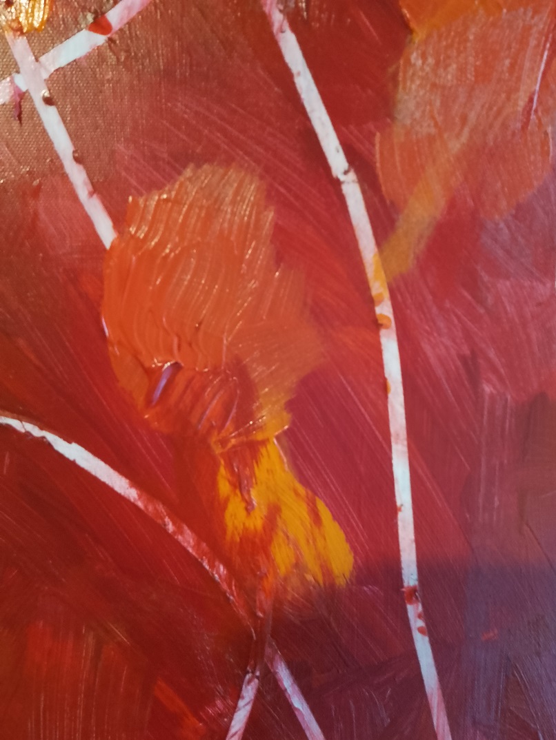 Acrylic Painting by Martin Guinness titled Incendio