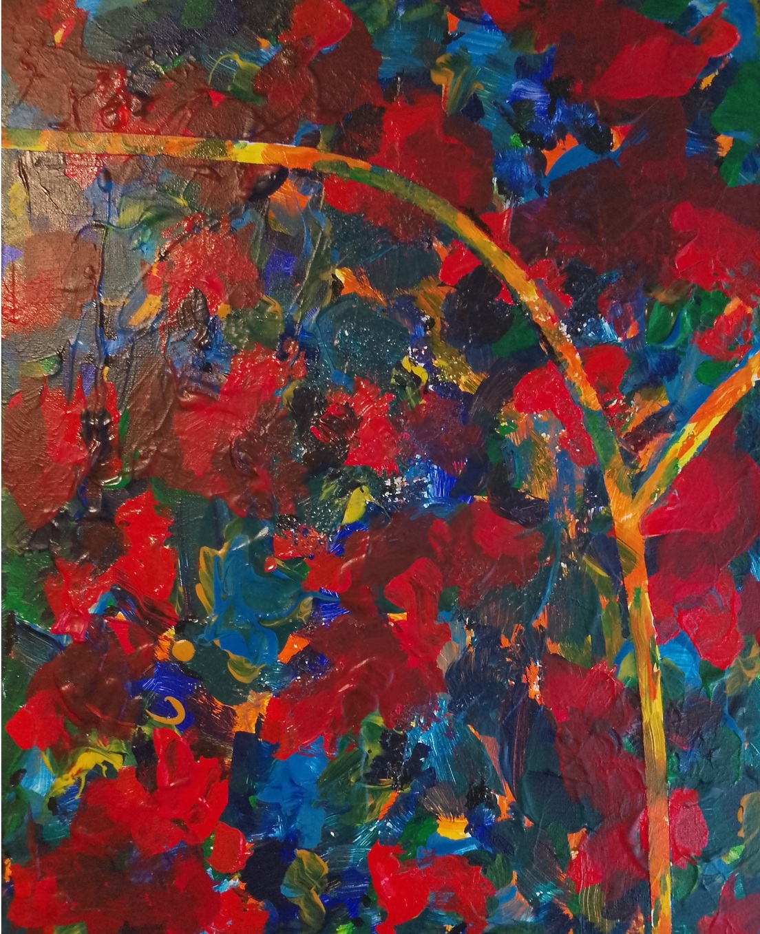 Acrylic Painting by Martin Guinness titled My Happy Place