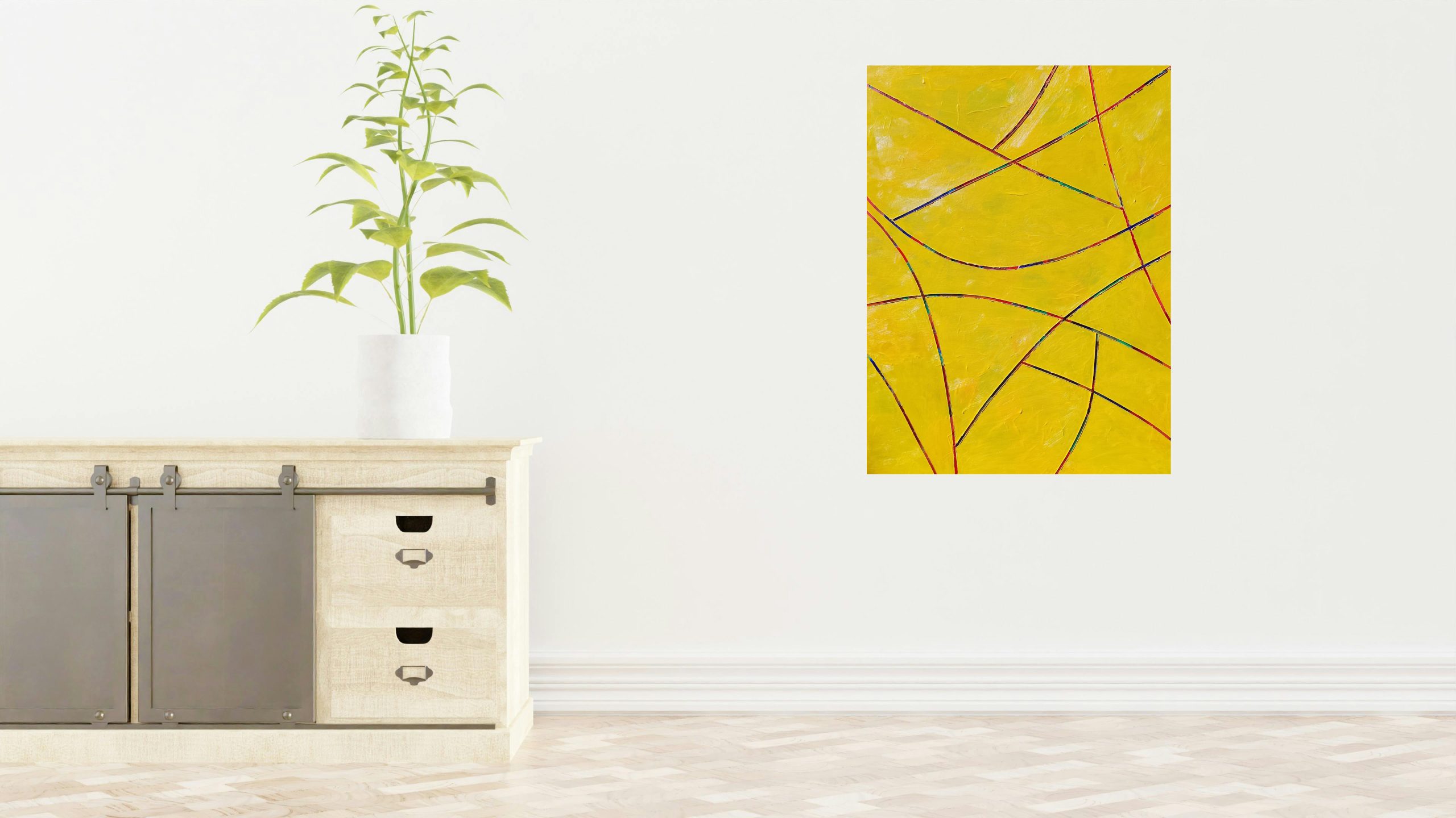 Acrylic Painting by Martin Guinness titled Yatra