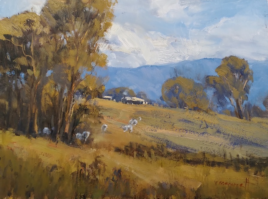 Oil Painting by Trish Bennett titled Living the life