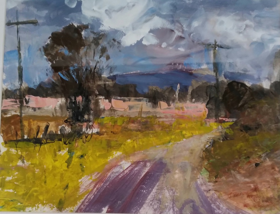 Oil Painting by Trish Bennett titled Storm Brewing