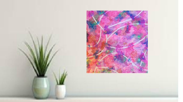 Acrylic Painting by Martin Guinness titled Mapping the Invisible
