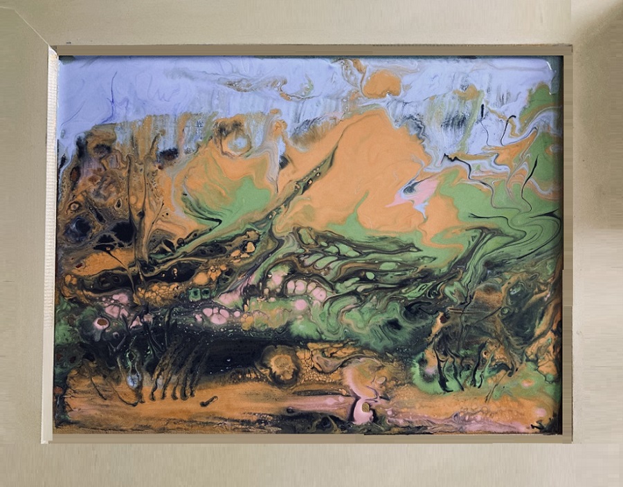 Margaret Morgan Watkins-293-Pink Cliffs at Heathcote-framed