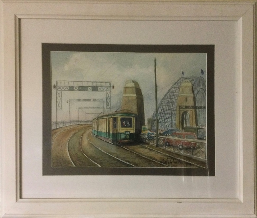 Peter Michalandos-13-Bridge Trams-framed
