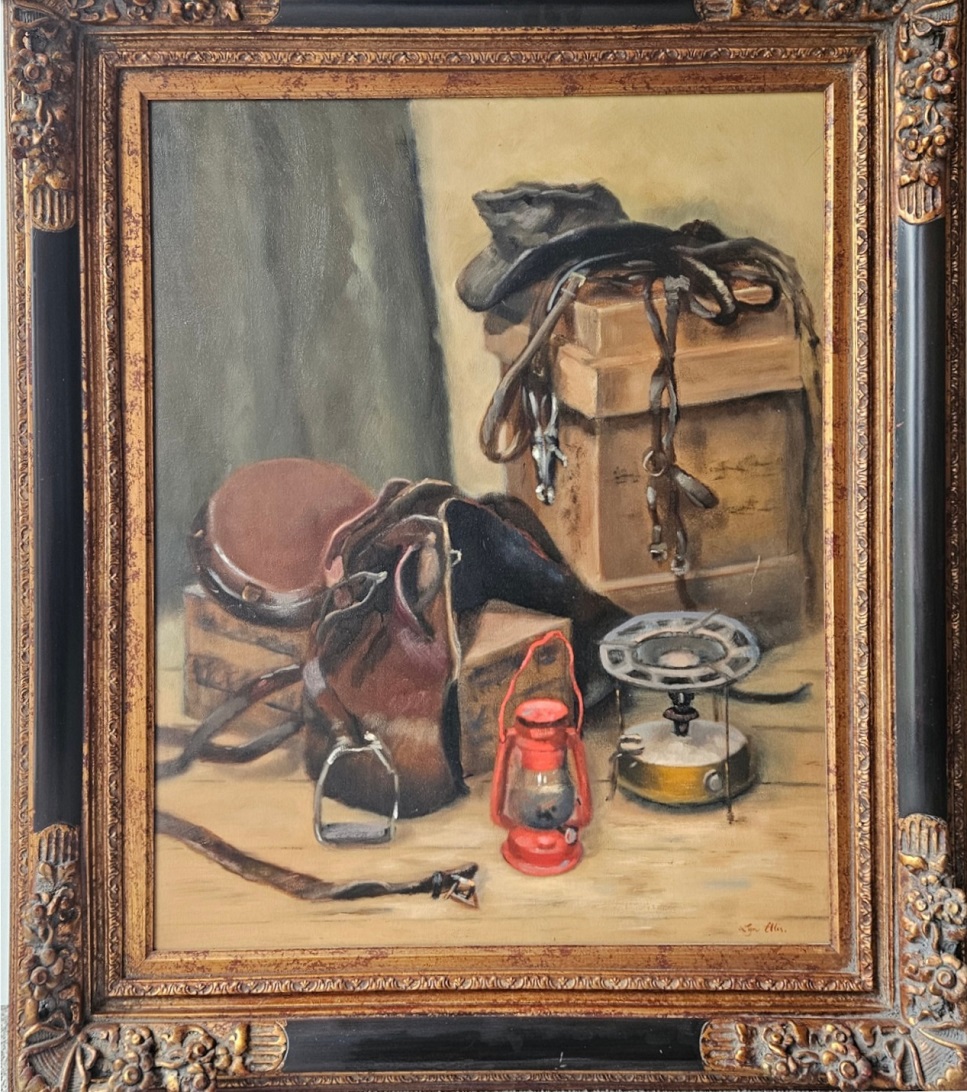 Lyn Ellis-133-Corner of the Stable.framed