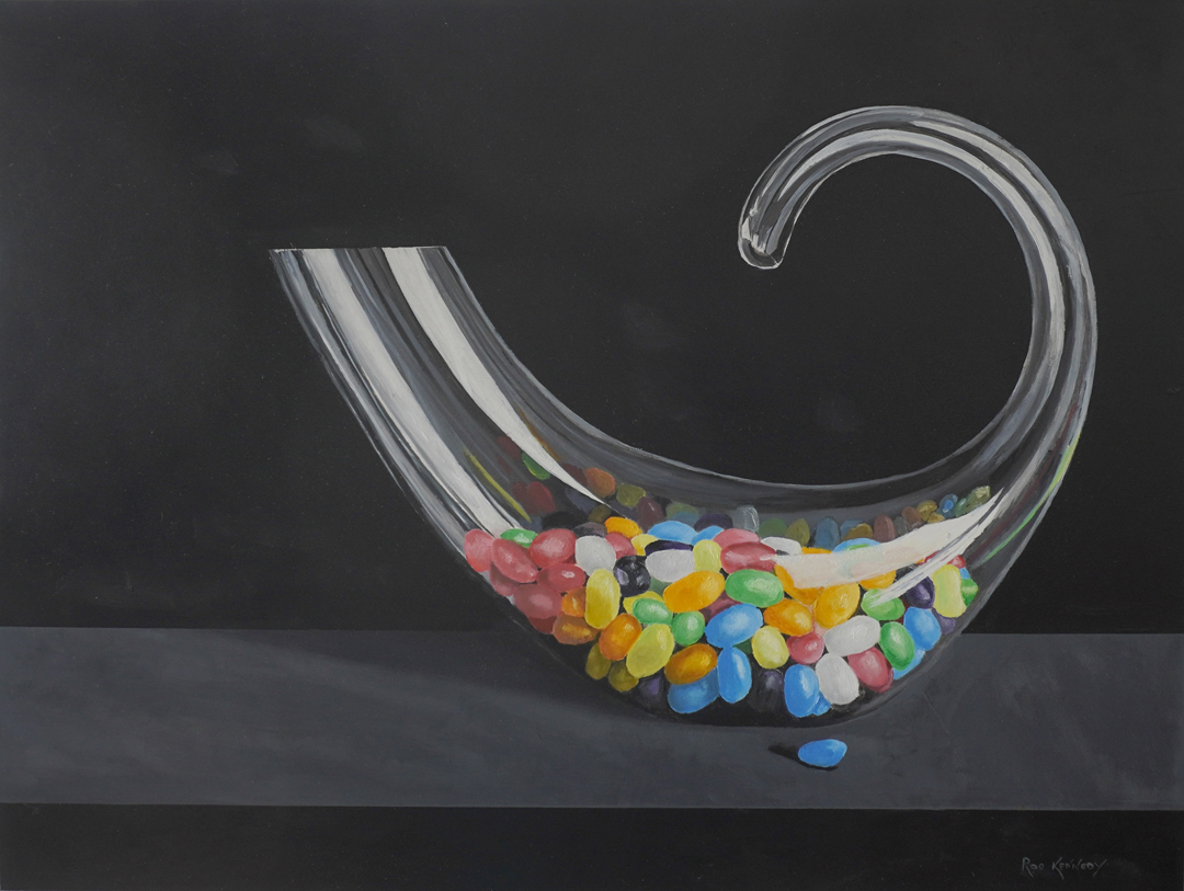 Oil Painting by Rob Kennedy titled Aladdin's Lamp but for Kids