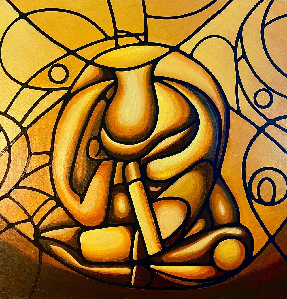Acrylic Painting by Robert Wale titled Reflections