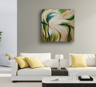 Acrylic Painting by Anne-Maree Wise titled Reed